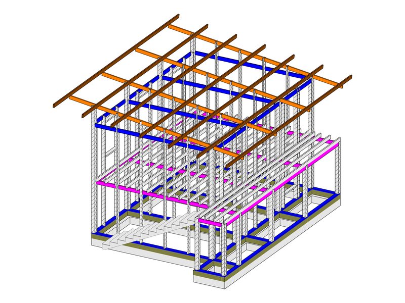 Estructura de campamento de obra en madera de dos niveles en Armenia